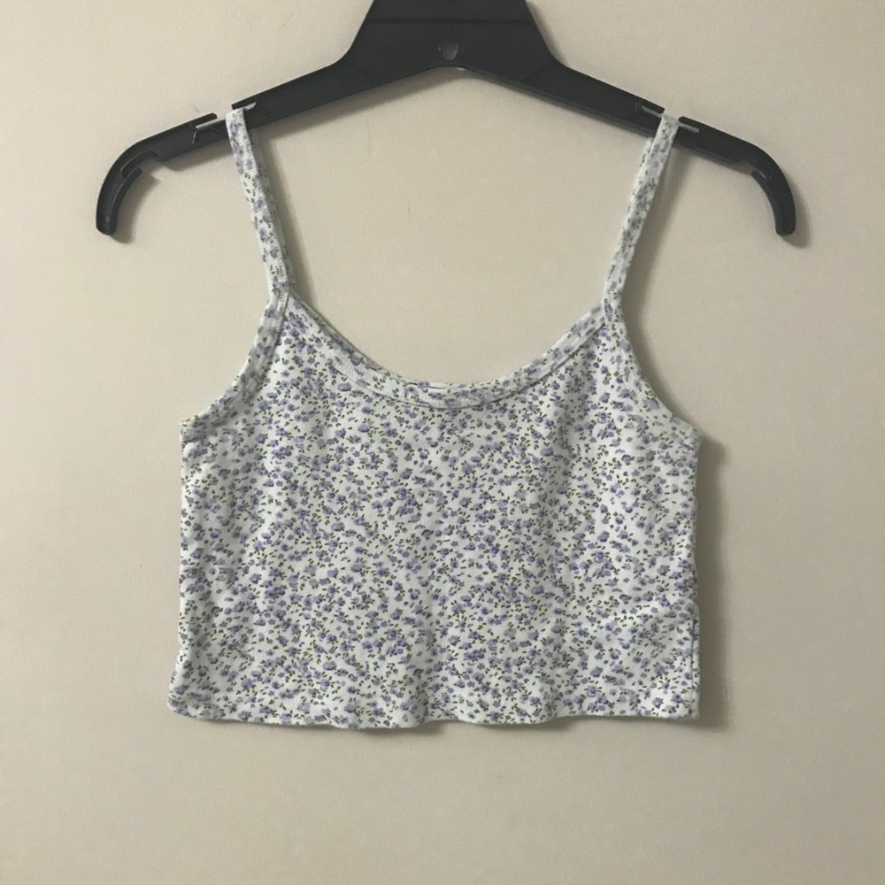 purple floral brandy skylar tank